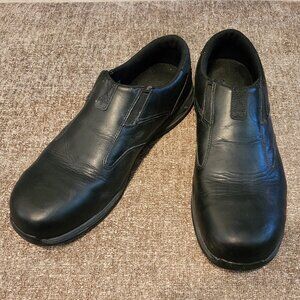 Red Wings ComfortPro 6705 Safety Toe Slip-On Black Leather Loafers Size 15D